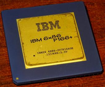 IBM 6x86 P166+ CPU IBM26 6x86-2V7P166GE 133MHz 3.5V S&K GmbH, Sockel 5/7 Cyrix USA 1995